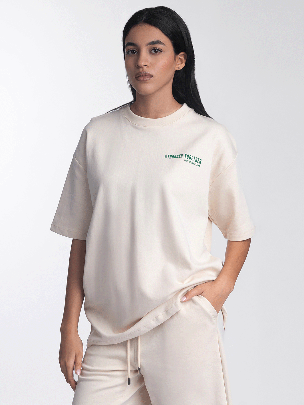 Women 02STOS Cotton Oversized Tshirt