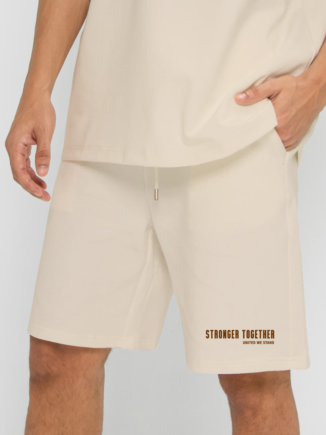 Men ADOS- Blended Cotton Shorts Stronger Together