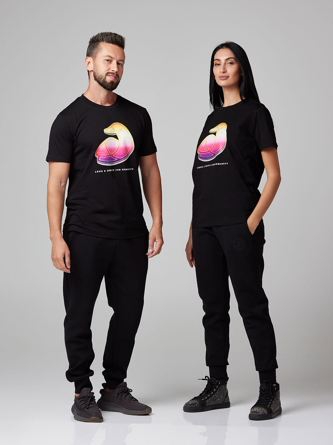 Women Cotton T-Shirt Love & Unity for Humanity