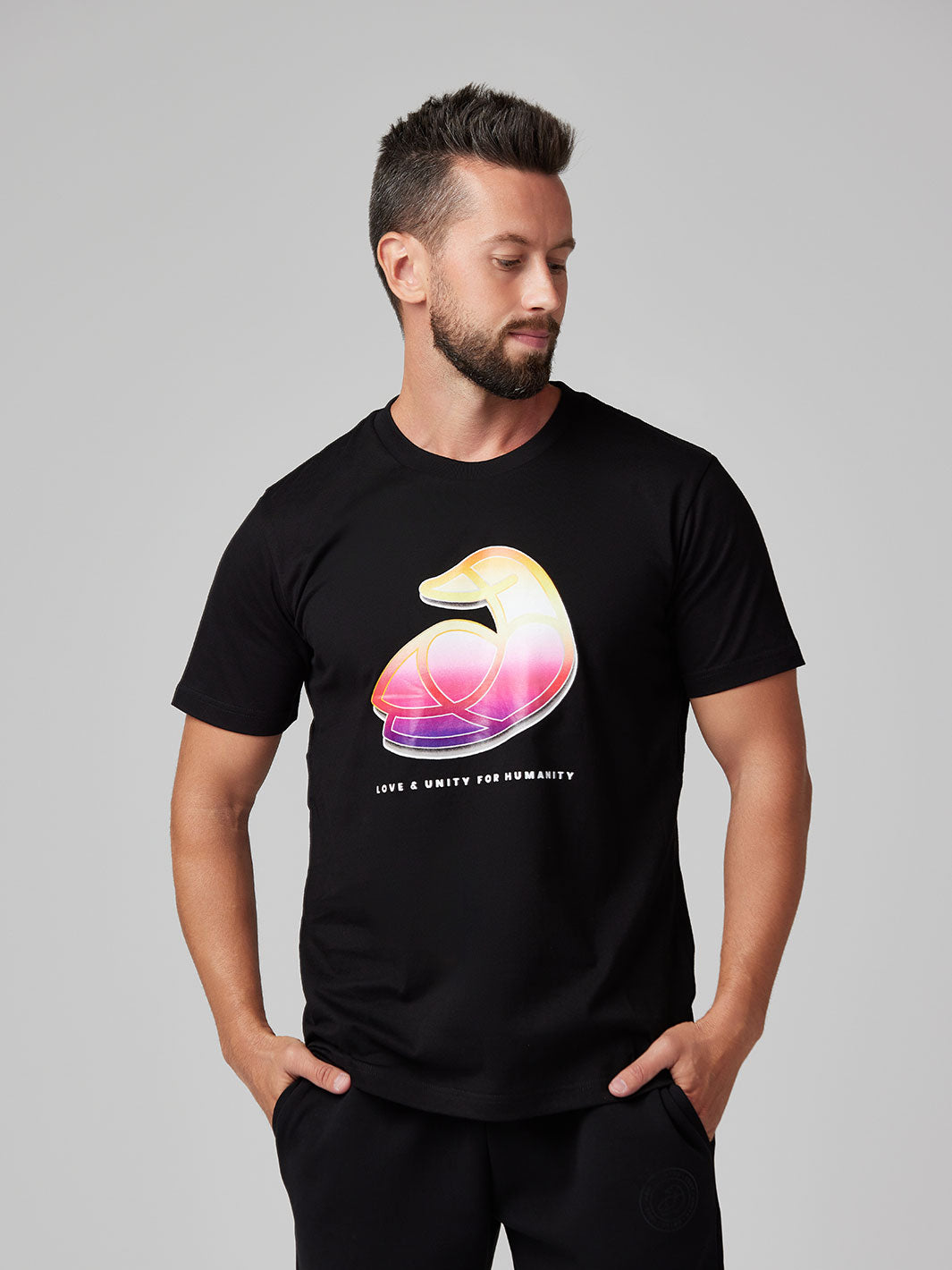 Men Cotton T-Shirt Love & Unity for Humanity