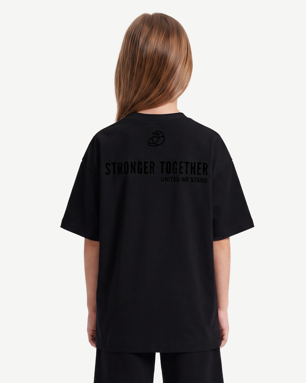 Kids Oversized Light Breathable T-Shirt - Stronger Together