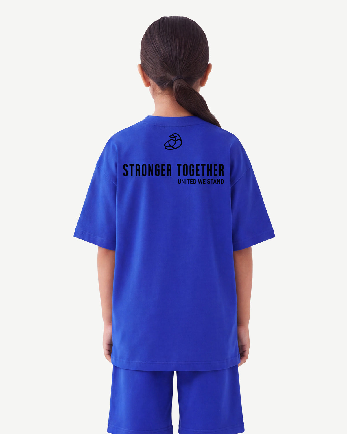 Kids Oversized Light Breathable T-Shirt - Stronger Together