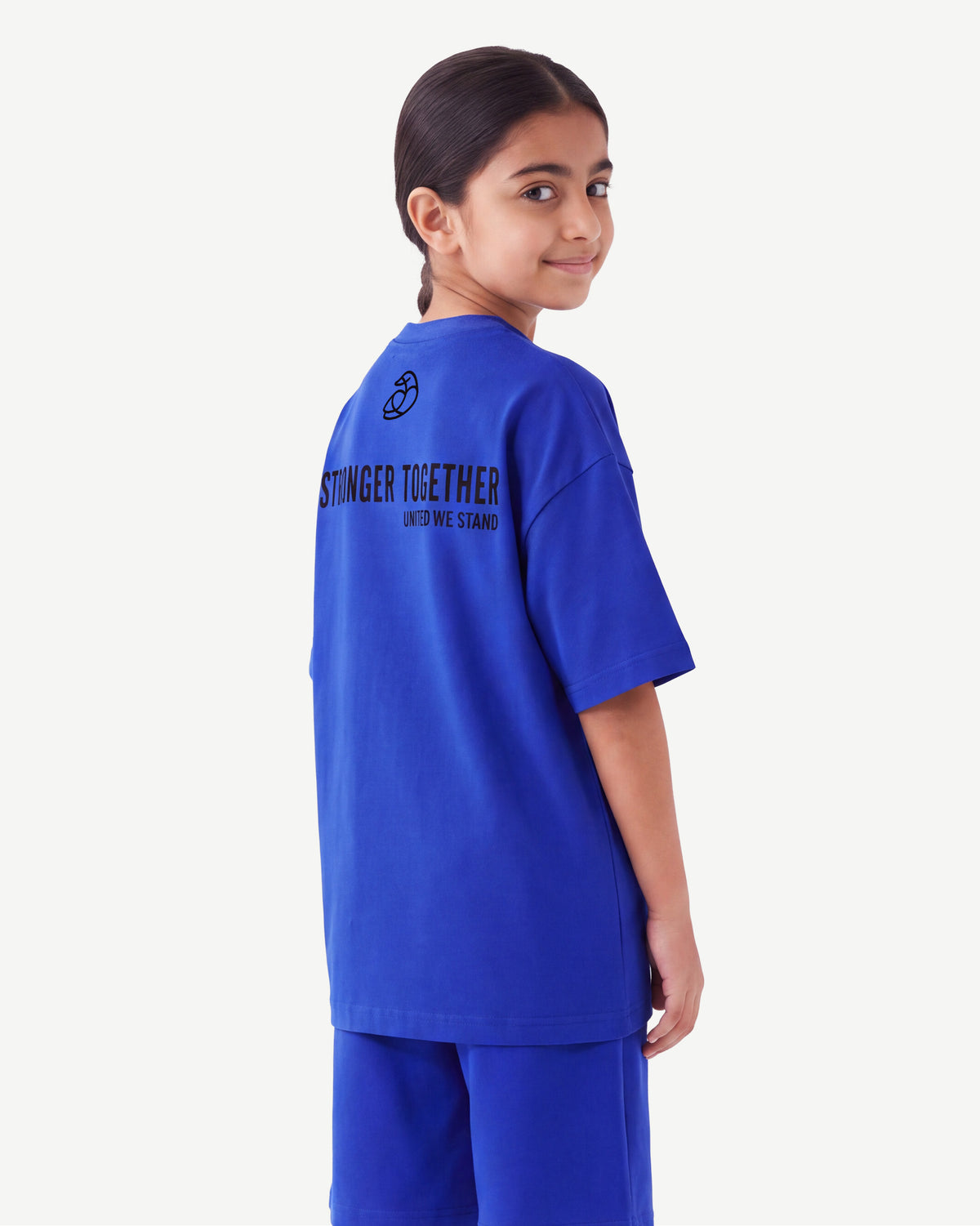 Kids Oversized Light Breathable T-Shirt - Stronger Together