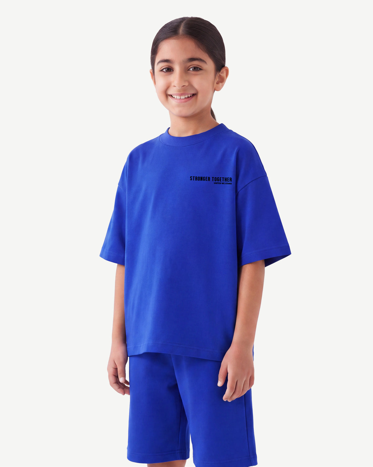 Kids Oversized Light Breathable T-Shirt - Stronger Together
