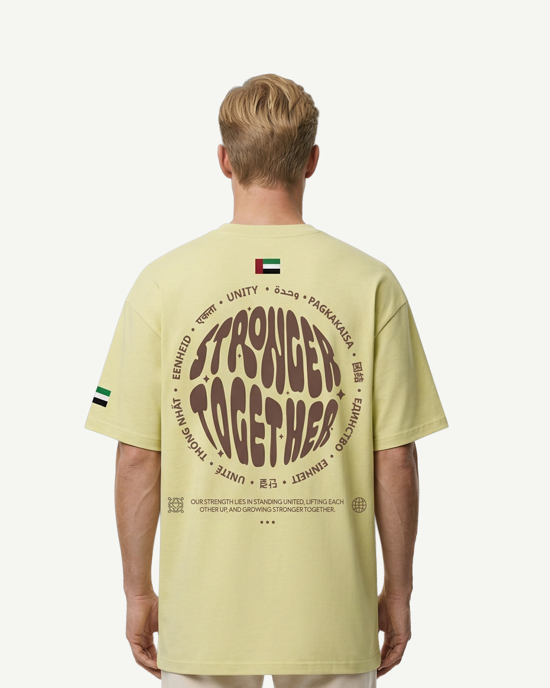 تي شيرت جرافيك للرجال من جلوبال يونيتي