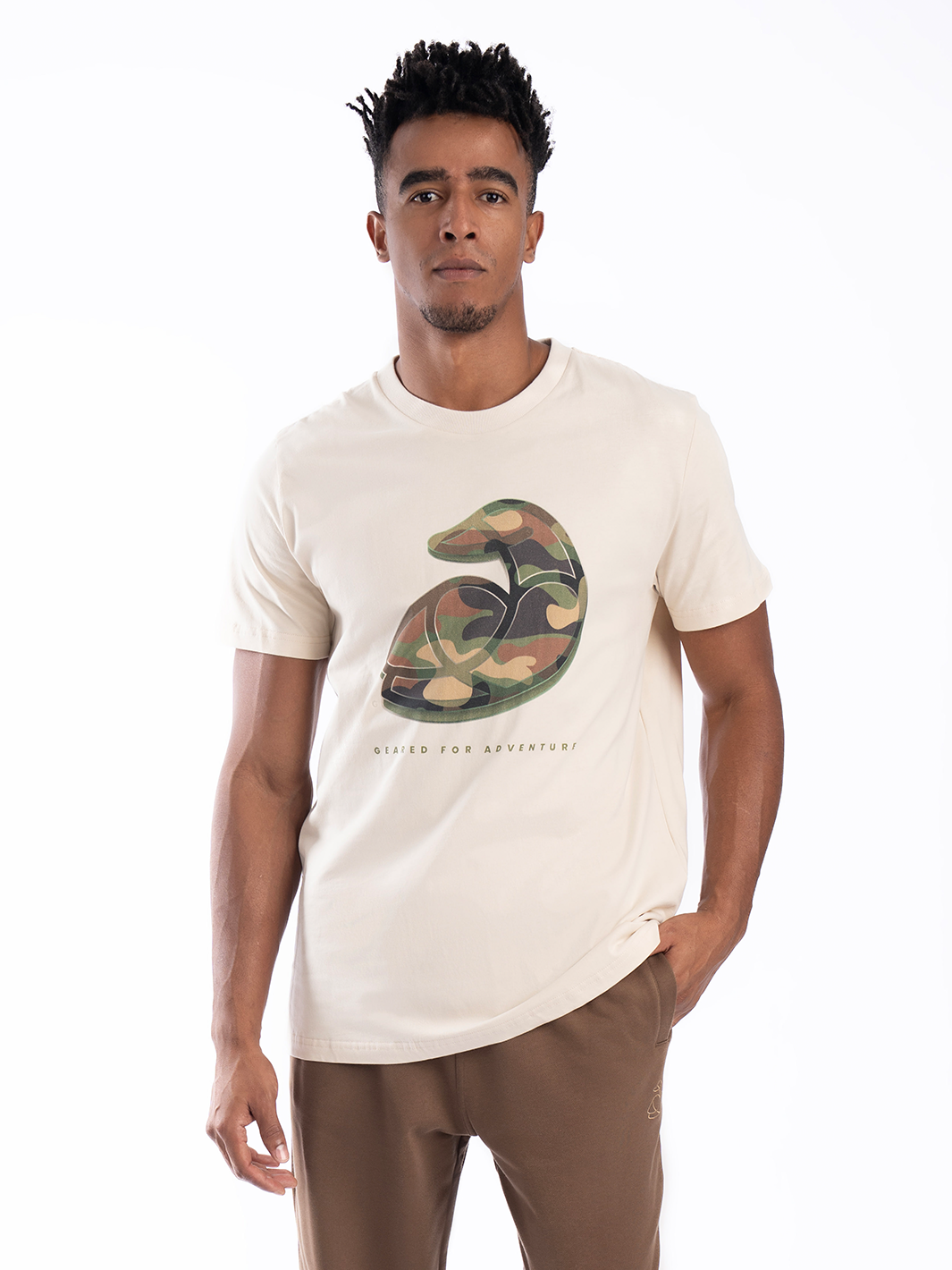 Men Cotton T-Shirt - Geared for Adventure