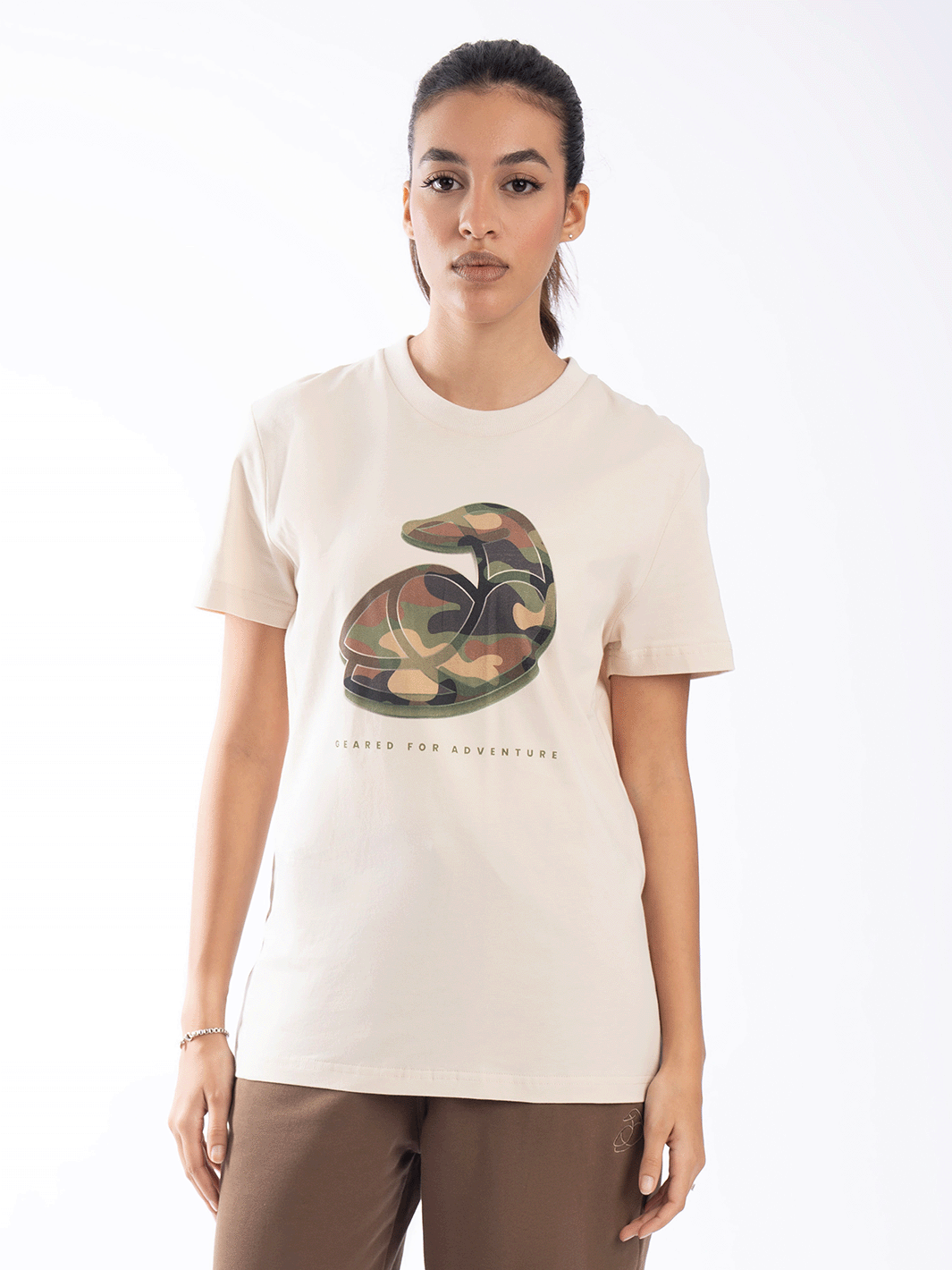 Women Cotton T-Shirt - Geared for Adventure