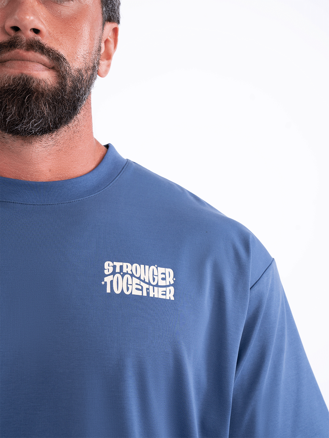 Men Oversized Stronger Together Graphic Tee