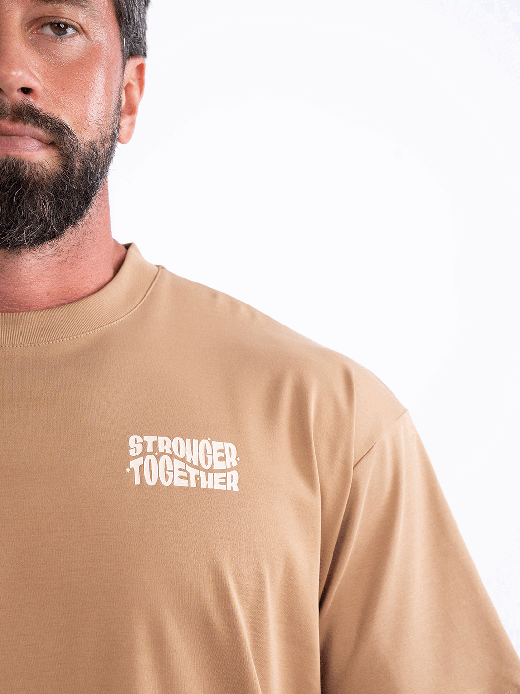 Men Oversized Stronger Together Graphic Tee