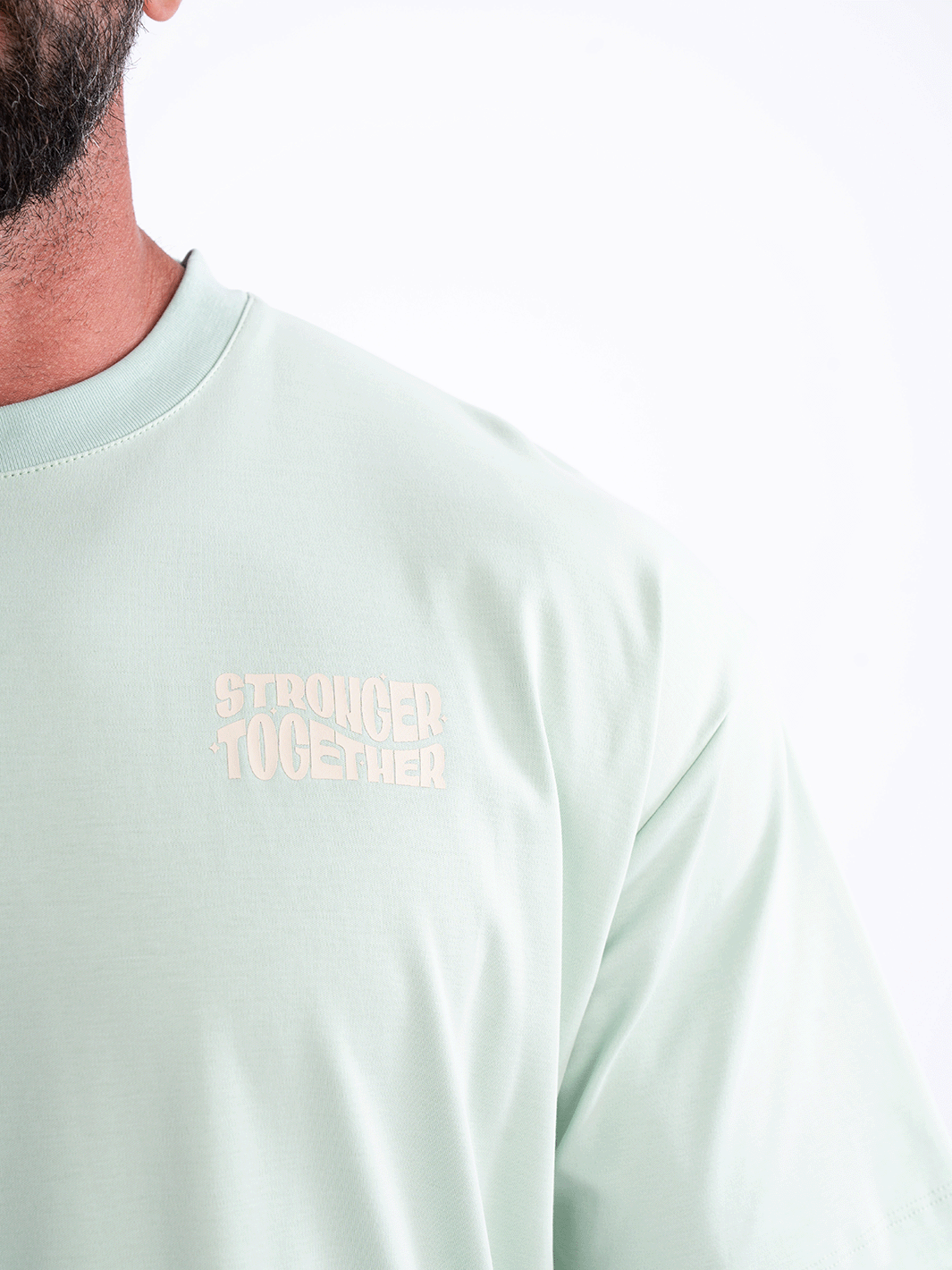 Men Oversized Stronger Together Graphic Tee