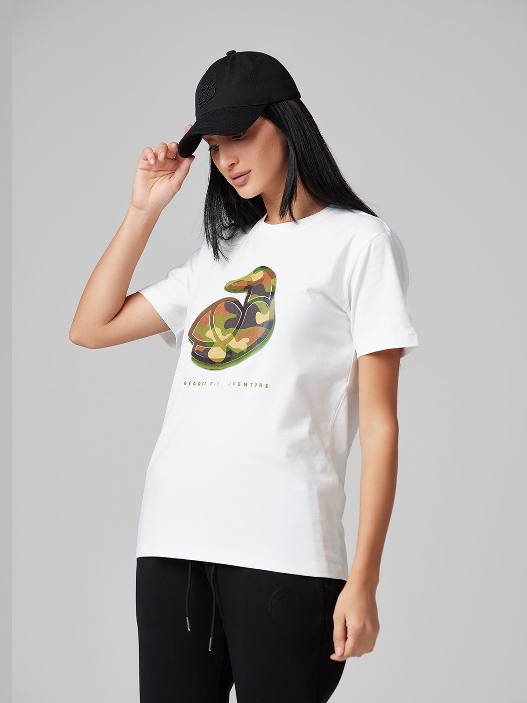 Women Cotton T-Shirt - Geared for Adventure