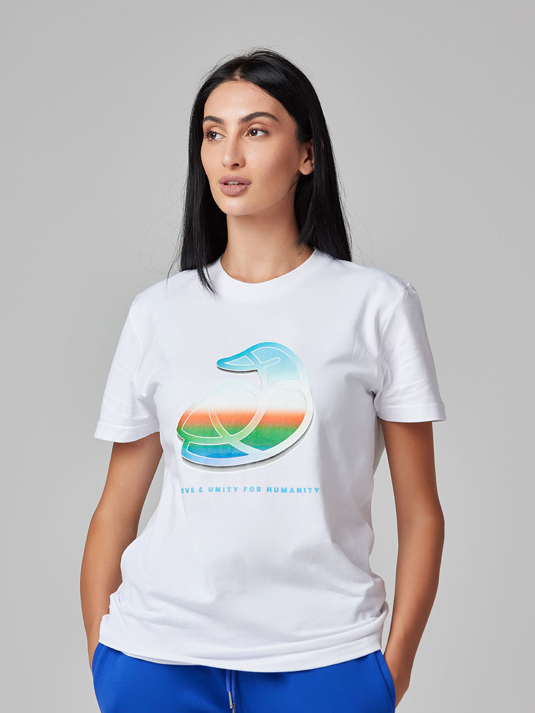 Women Cotton T-Shirt Love & Unity for Humanity