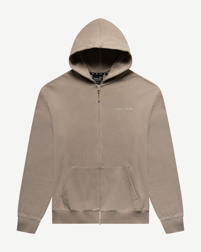 Embroidered Classic Full Zip Women Hoodie