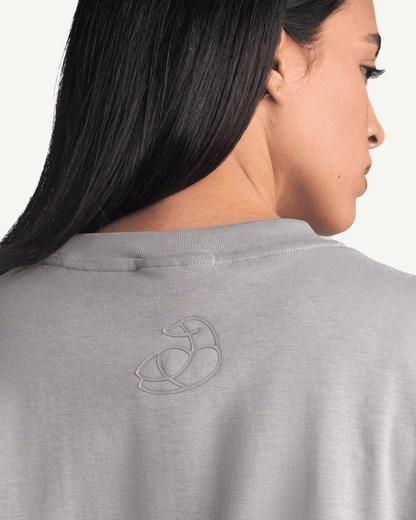 ADOS Women Cotton T Shirt with 3D Embroidery