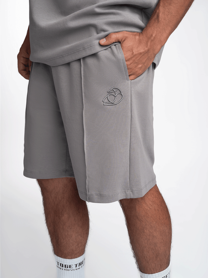 ADOS Men Cotton Shorts with 3D Embroidery