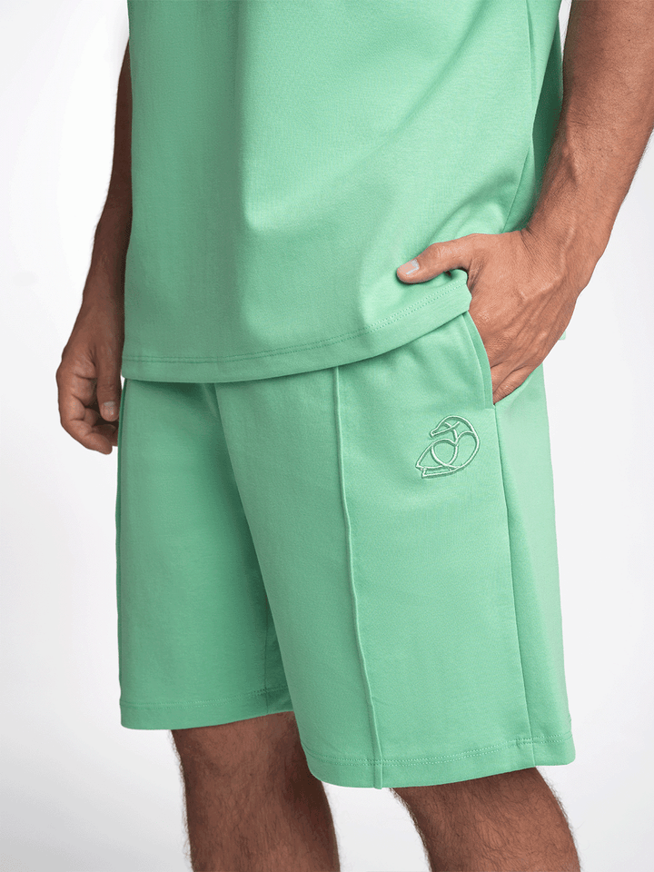 ADOS Men Cotton Shorts with 3D Embroidery