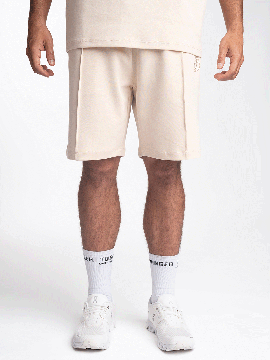 ADOS Men Cotton Shorts with 3D Embroidery