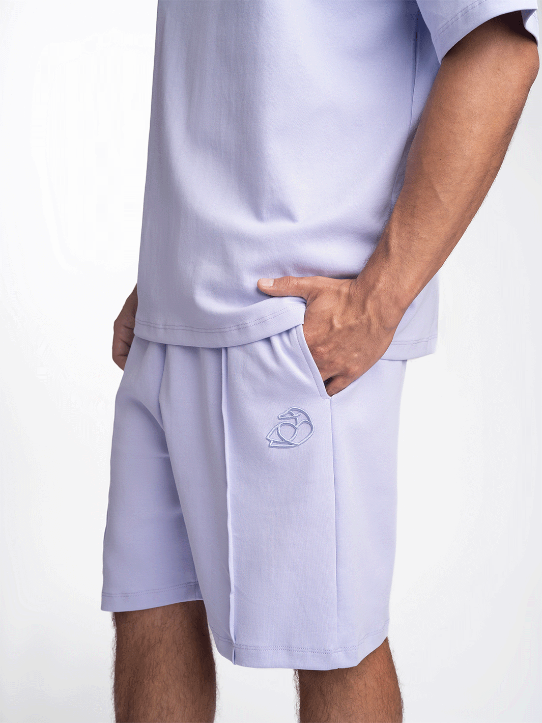 ADOS Men Cotton Shorts with 3D Embroidery