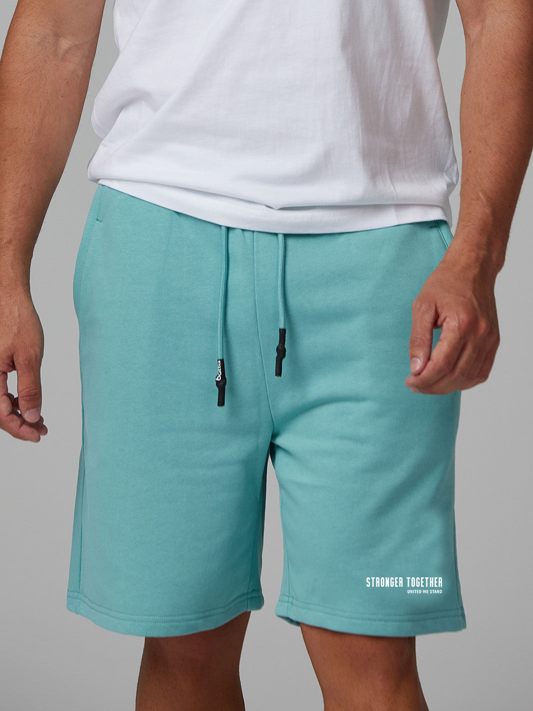 Batta Shorts 100% Cotton in French Terry -Stronger Together