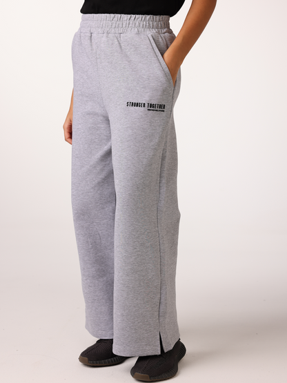 Women Wide High Waist Light Beige Pants