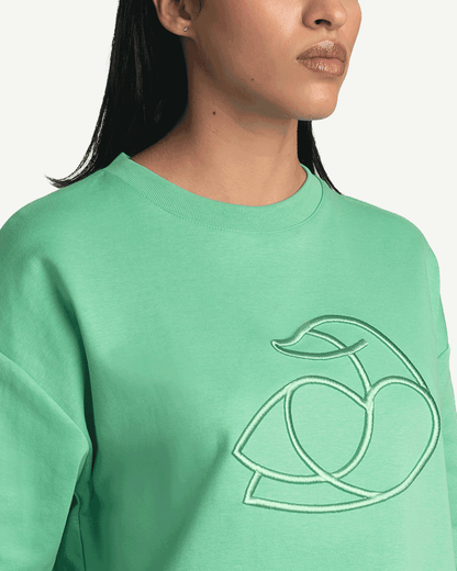 ADOS Women Cotton T Shirt with 3D Embroidery