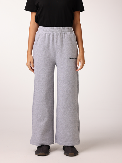 Women Wide High Waist Light Beige Pants