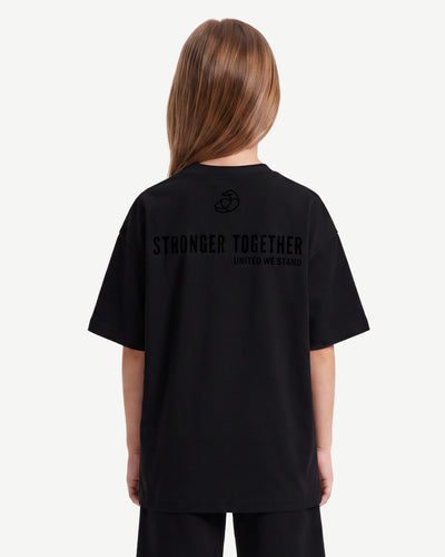 Kids Oversized Light Breathable T-Shirt - Stronger Together