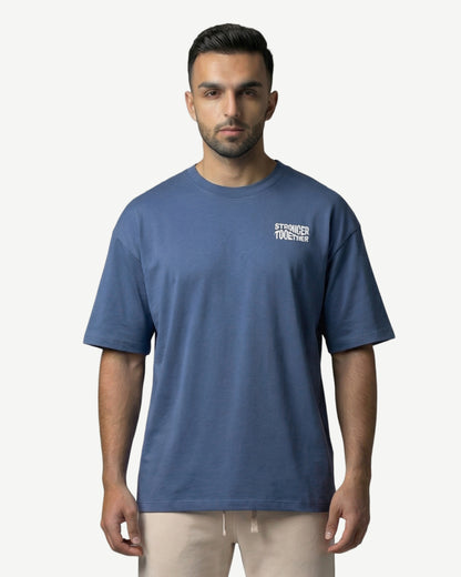 Men Oversized Stronger Together Graphic Tee