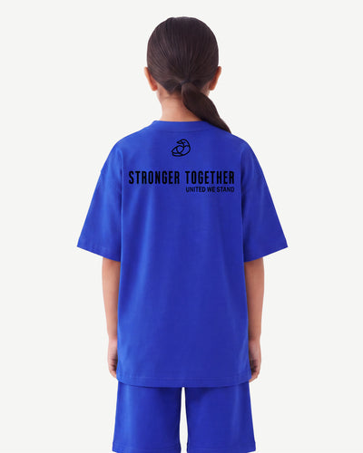 Kids Oversized Light Breathable T-Shirt - Stronger Together