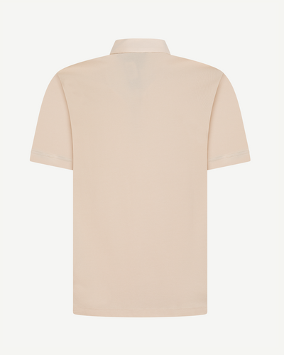 Half-Zip Textured Polo Shirt