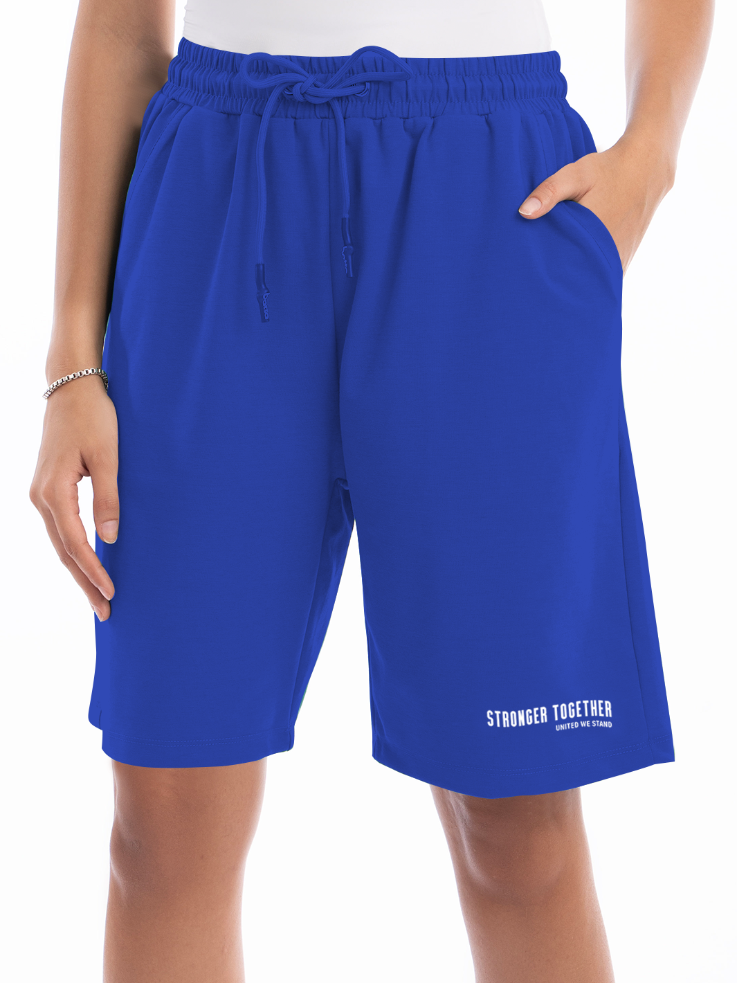 Women ADOS- Blended Cotton Shorts  Stronger Together
