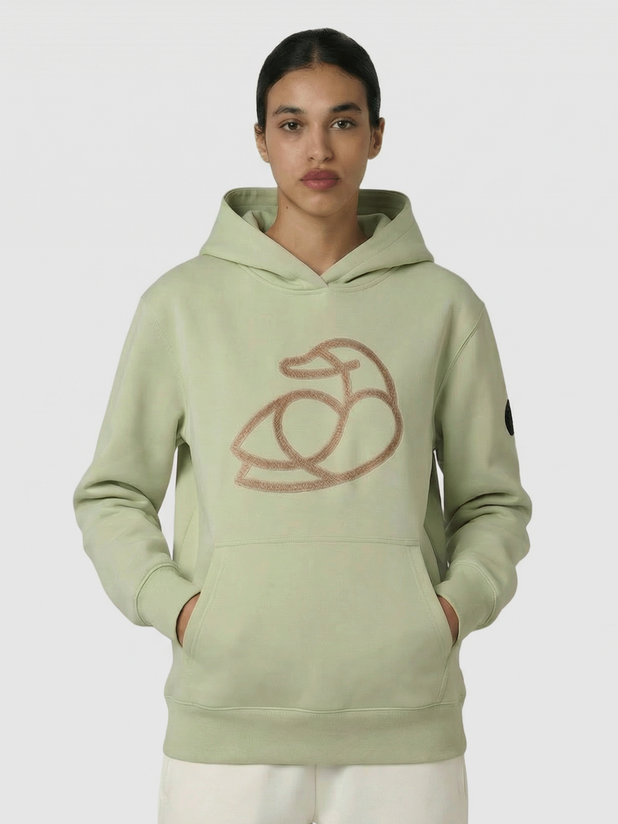 Women AD03 Soft Flat Embroidery Hoodie