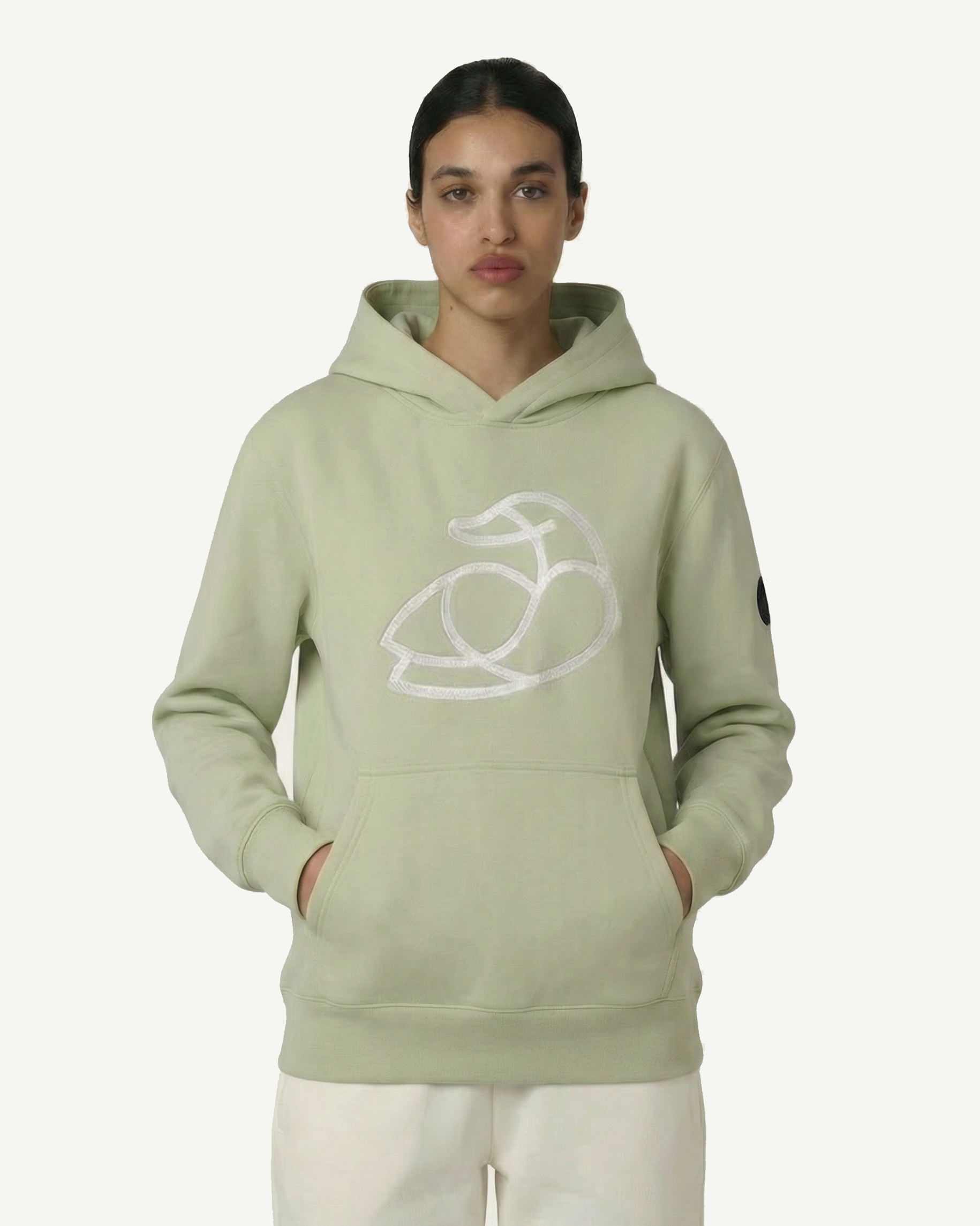 Women AD03 Soft Flat Embroidery Hoodie