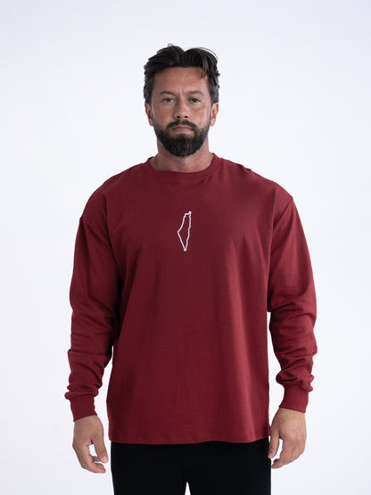 Men Long Sleeve Palestine Tshirt