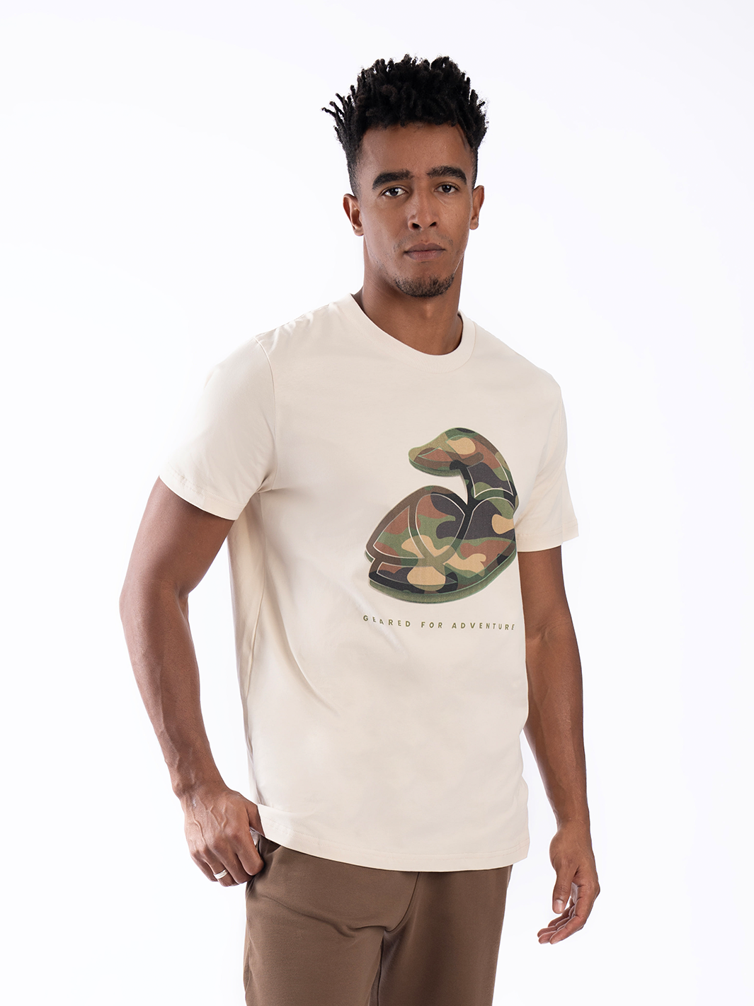 Men Cotton T-Shirt - Geared for Adventure