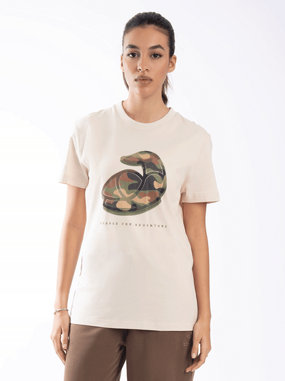 Women Cotton T-Shirt - Geared for Adventure