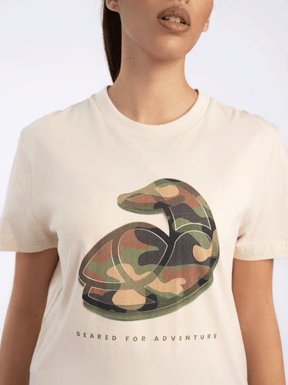 Women Cotton T-Shirt - Geared for Adventure