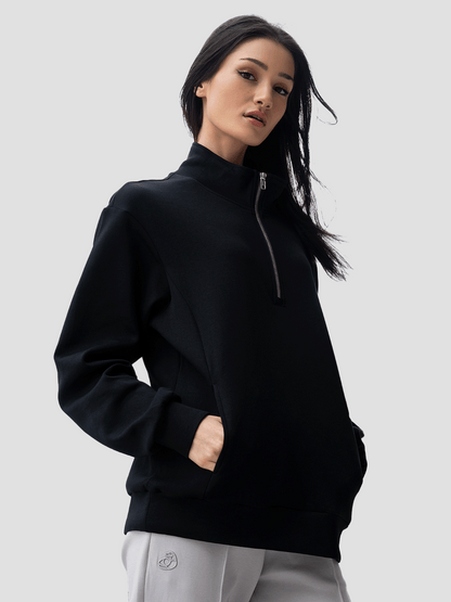 Half Zip Women Sweatshirt