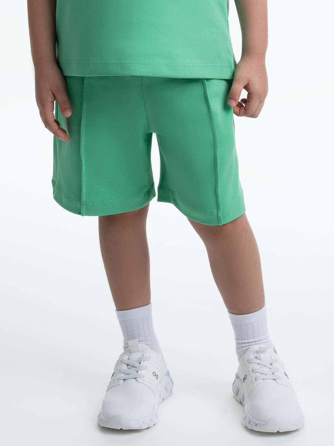 Kids OS Cotton Shorts with 3D Embroidery