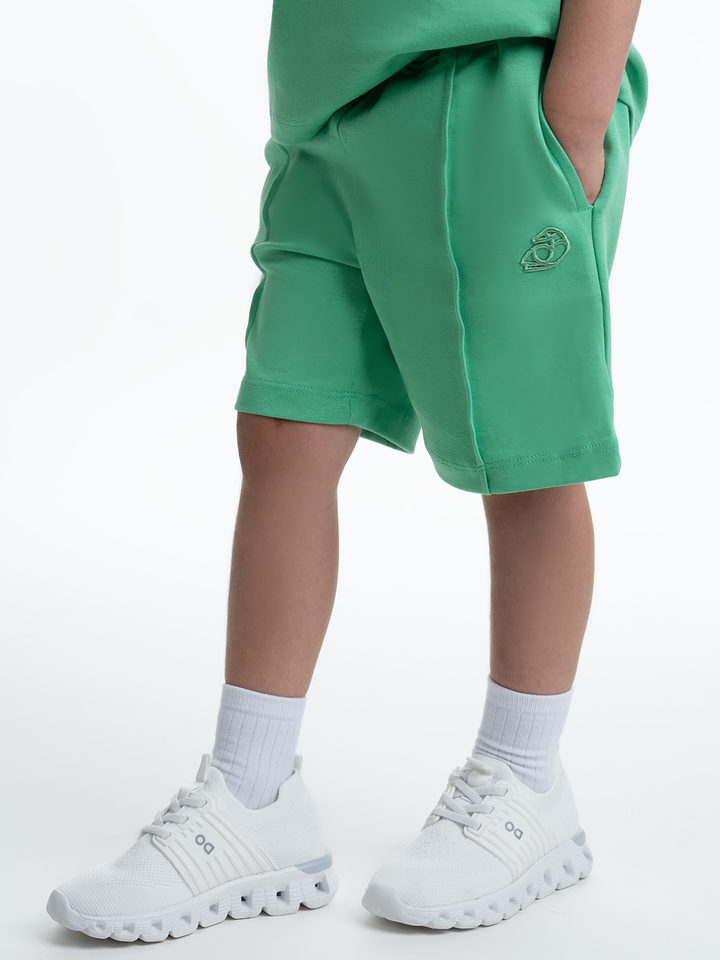 Kids OS Cotton Shorts with 3D Embroidery