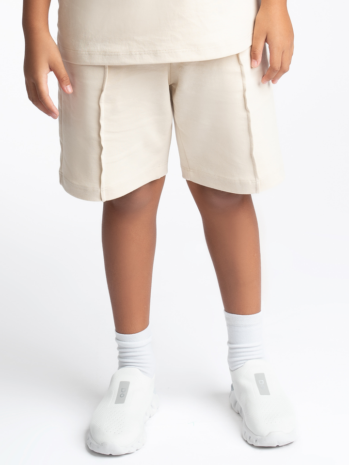 Kids OS Cotton Shorts with 3D Embroidery