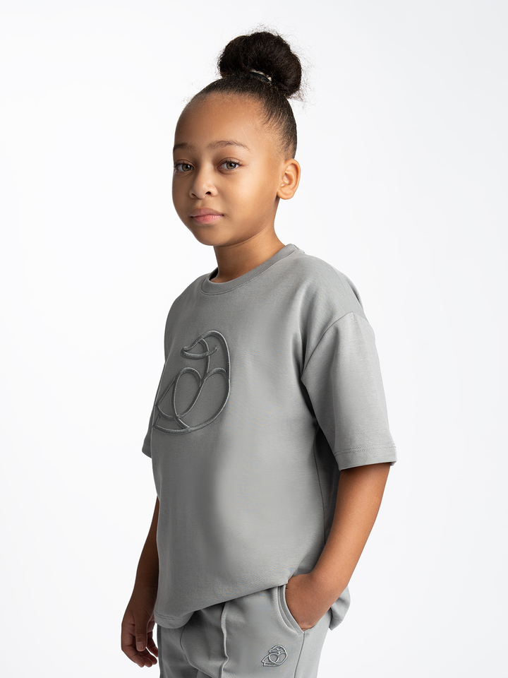 Kids OS Cotton T-Shirt with 3D Embroidery