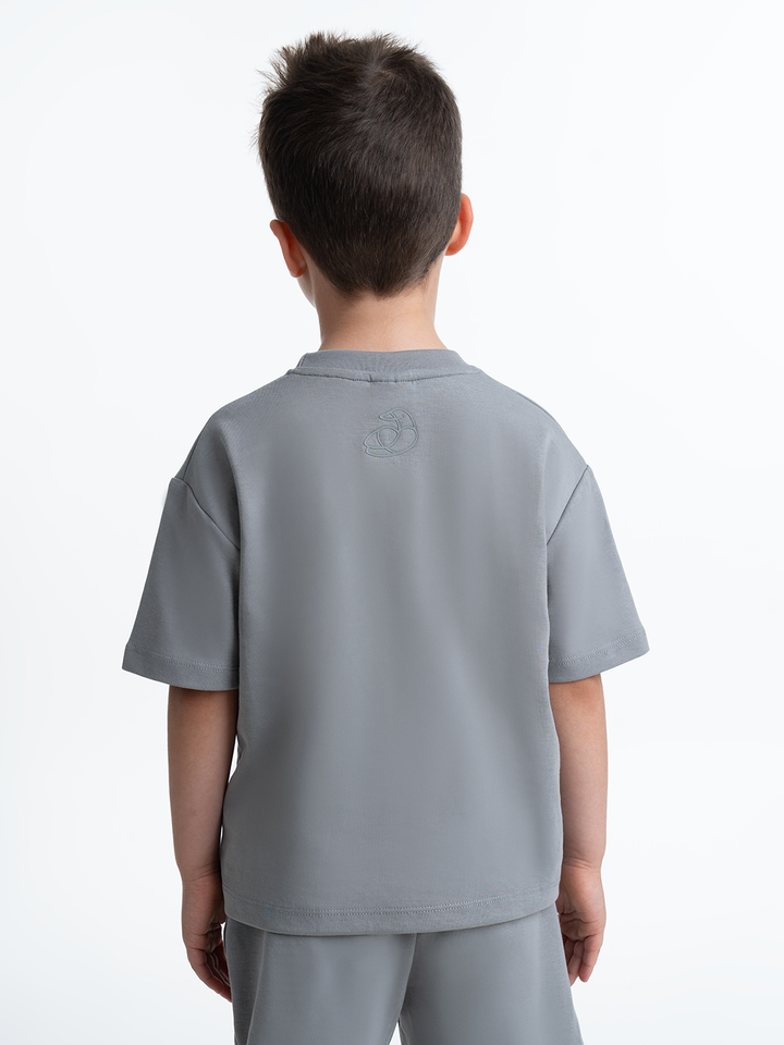 Kids OS Cotton T-Shirt with 3D Embroidery