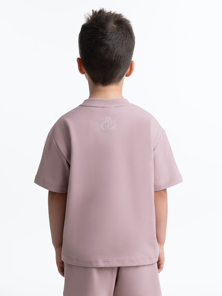 Kids OS Cotton T-Shirt with 3D Embroidery