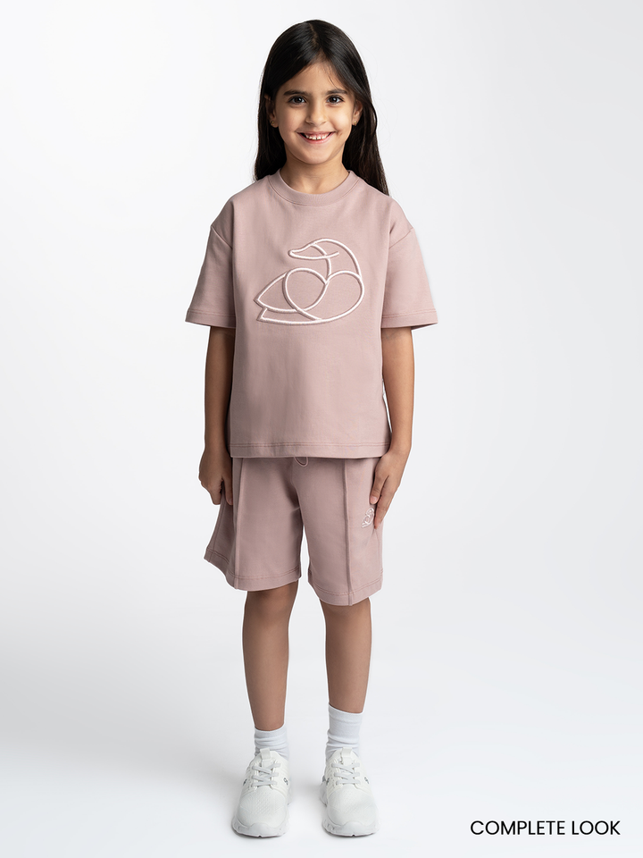 Kids OS Cotton T-Shirt with 3D Embroidery