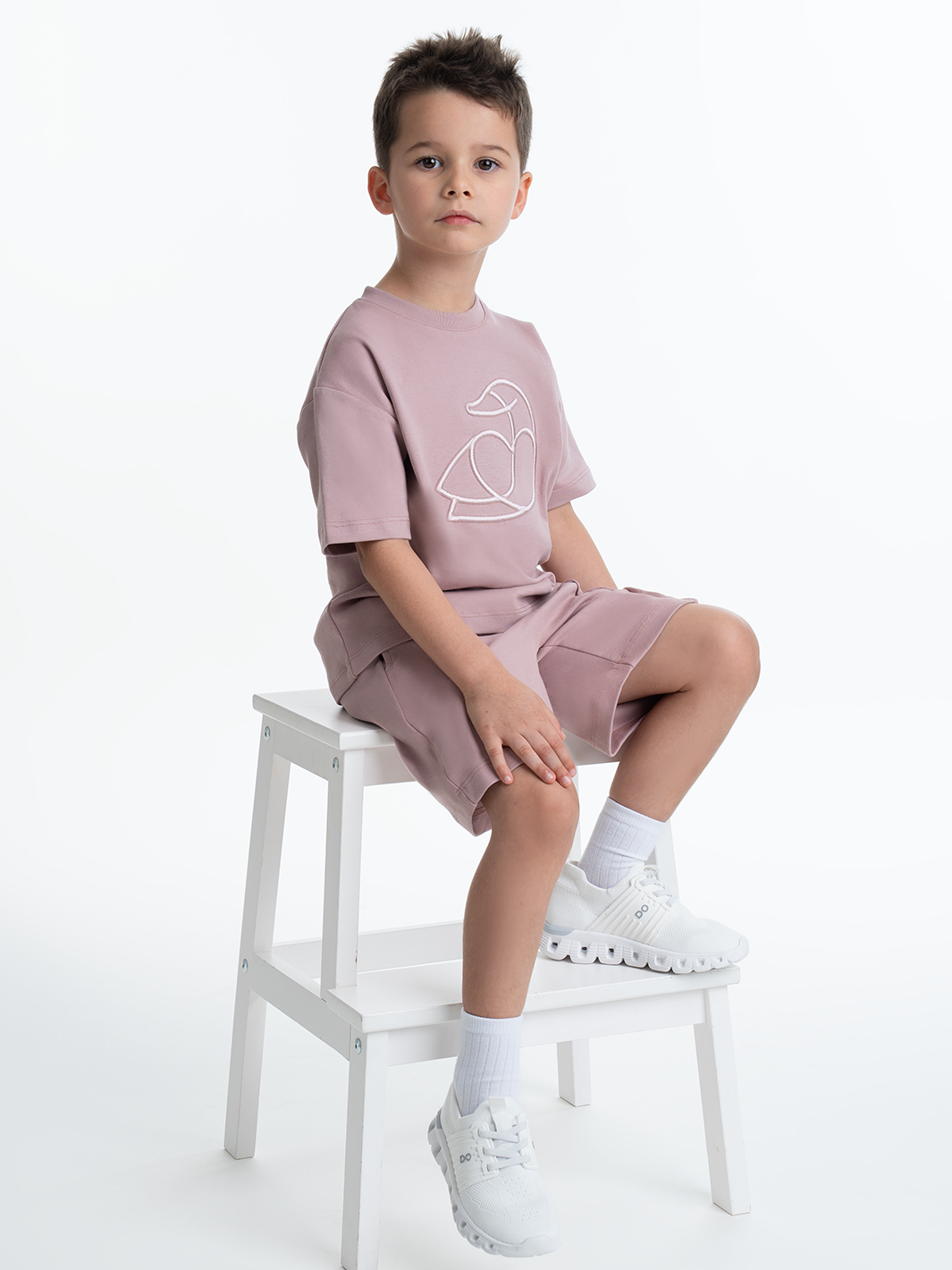 Kids OS Cotton T-Shirt with 3D Embroidery