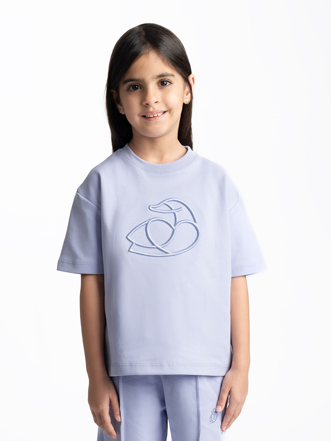 Kids OS Cotton T-Shirt with 3D Embroidery