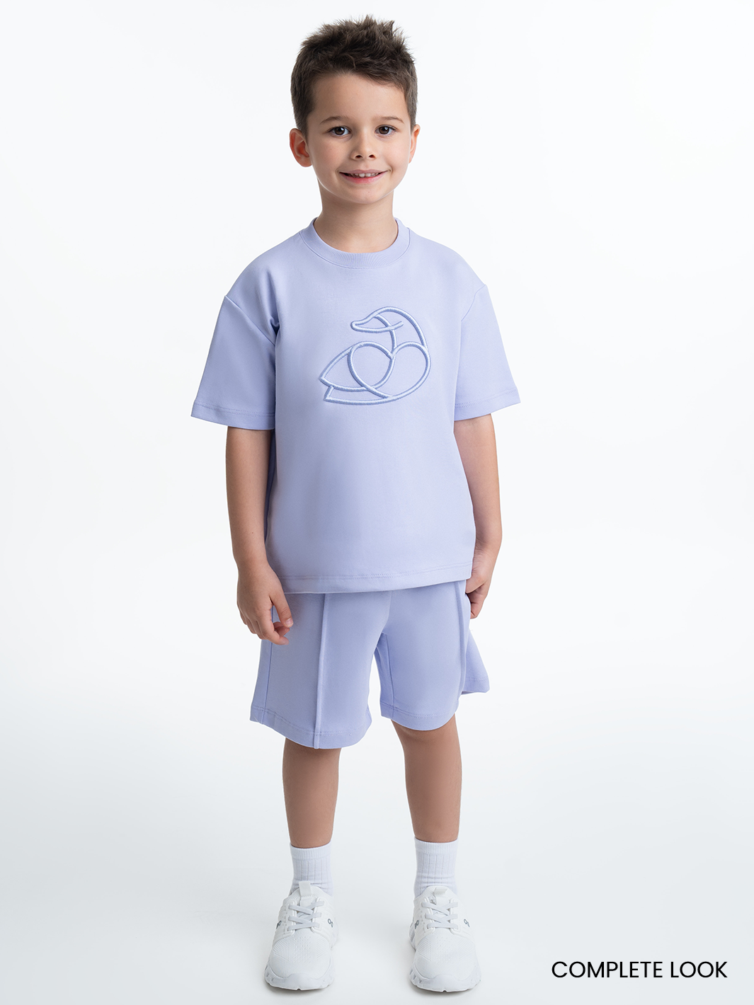 Kids OS Cotton T-Shirt with 3D Embroidery