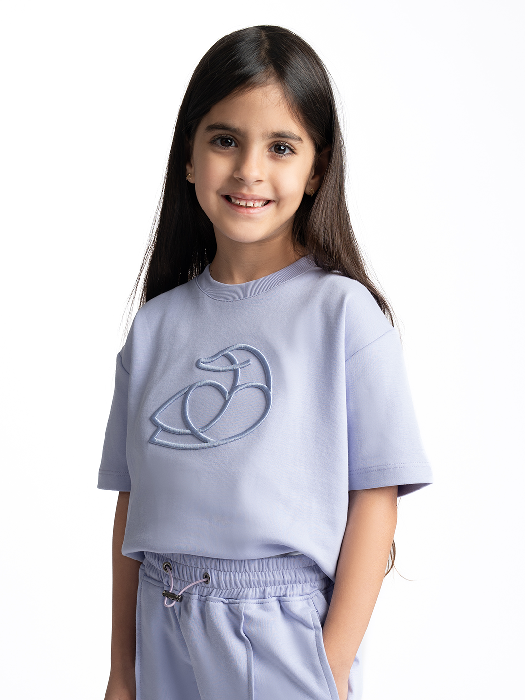 Kids OS Cotton T-Shirt with 3D Embroidery