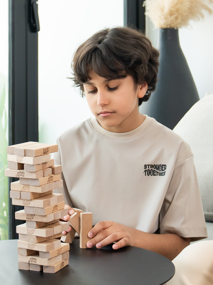 Kids Oversized Stronger Together Graphic Tshirt